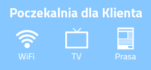 Poczekalnia, WiFi, TV, Prasa